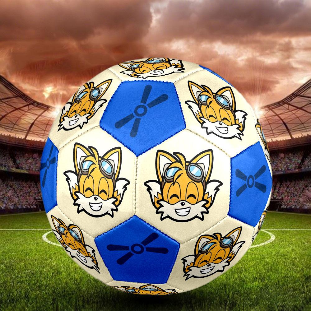 1pc Sonic the Hedgehog Soccer Ball Size 5 Indoor Soccer Ball Fashion Colorful Backyard Game - Great For Sports Fans Gift HE46
