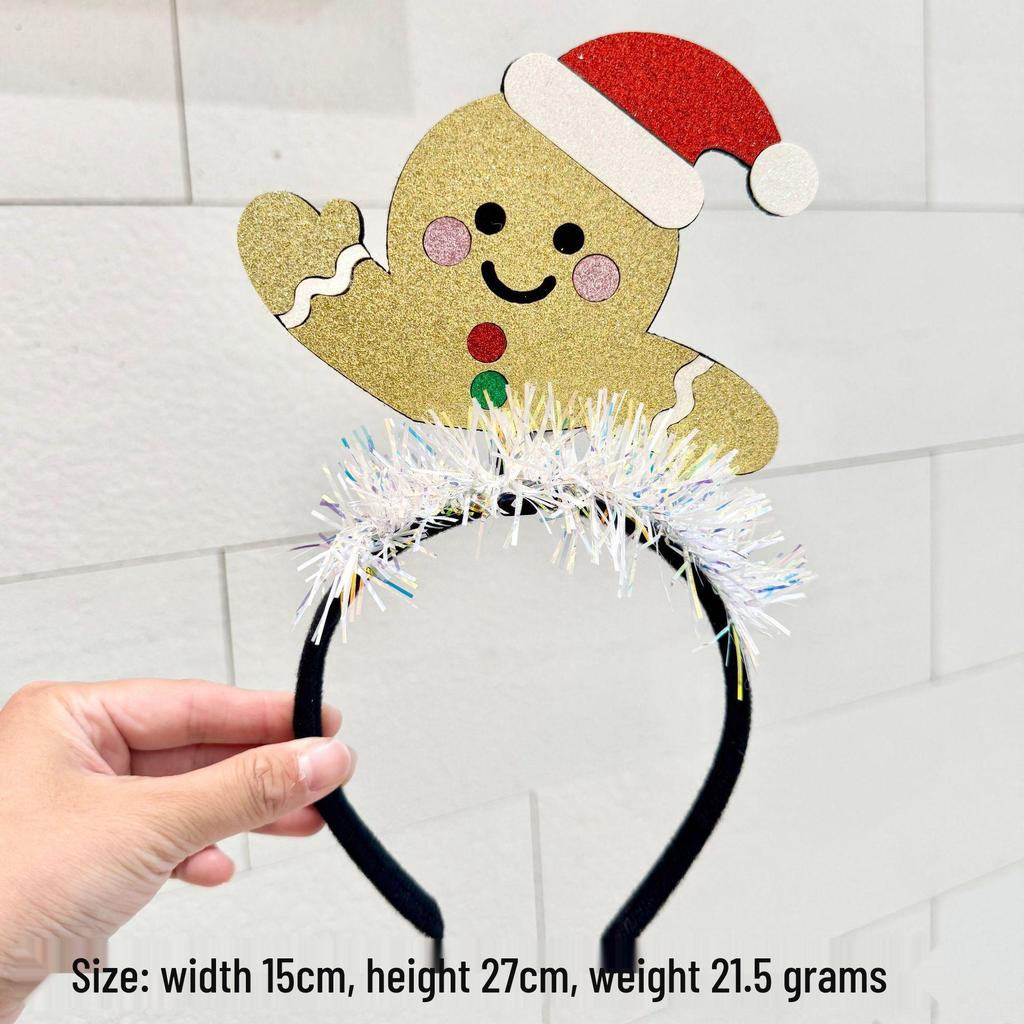 Christmas Elk & Snowman Headband: Festive & Charming Hair Accessory for Women