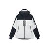Li Ning Skateboard Series Printed Letter Hoodie Zipper Hoodie Free Jacket Unisex Jacket White AHXS001-2