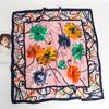 90 * 90cm New Silk Scarf Women'S Spring And Summer Decorative Scarf Sunscreen Travel Shawl Autumn And Winter Scarf Thin Edition