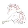 3V 2A Power Supply US Plug 12 Ports Portable Wiring Cable for Hobby Train Model Lamp