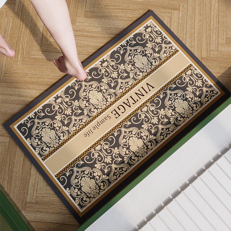 Ретро Американский Стиль Диатомовая Земля Коврик для Пола, Абсорбирующий Коврик для Двери Ванной Комнаты, Нескользящий Коврик для Ног для Входной Двери