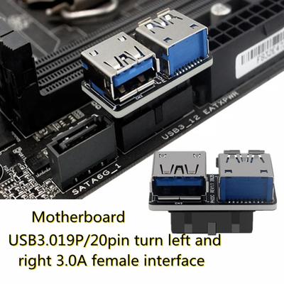 Адаптер для материнской платы компьютера USB 3.0 19 20 пин Адаптер 19/20 пин на двойной разъем USB3.0/3.1A (мама)