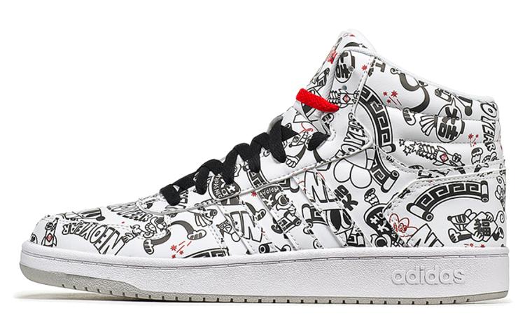 adidas Кроссовки Hoops 2.0 Mid 'Черный Белый' FW8030