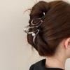 Faux Pearl Hair Claw Clip Elegant Metal Hairpin Unique Sturdy Minimalistic Hairpin for Thin Hair Half Up Hairstyles