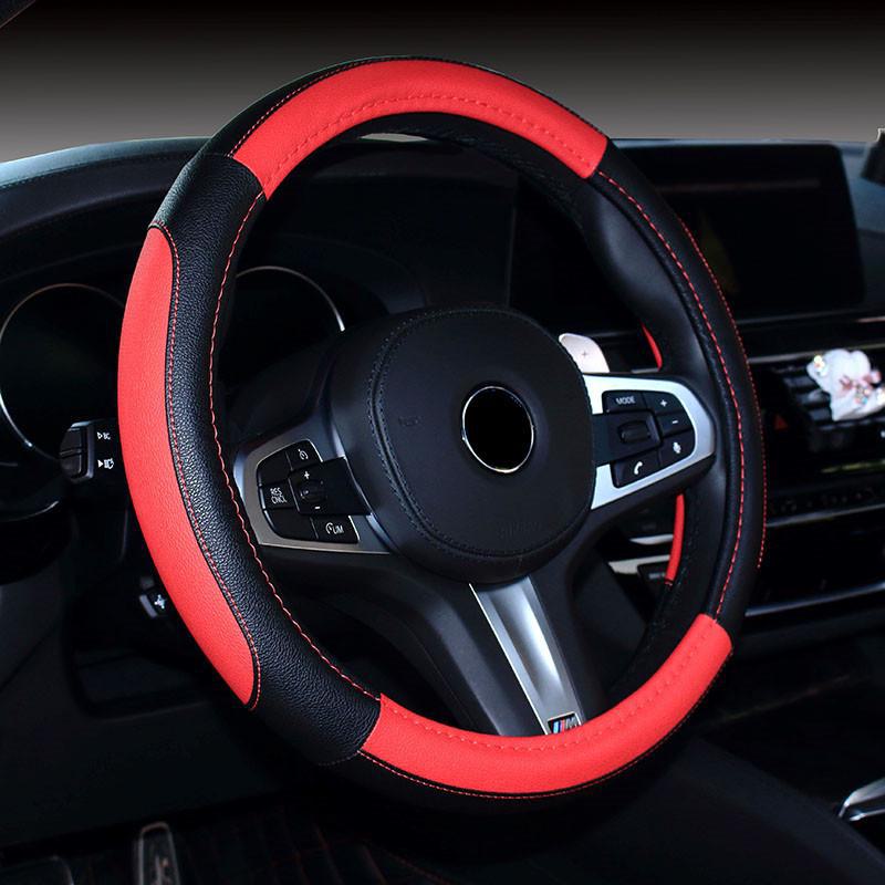 Универсальный всесезонный цветной чехол для спортивного руля - украшение для салона автомобиля