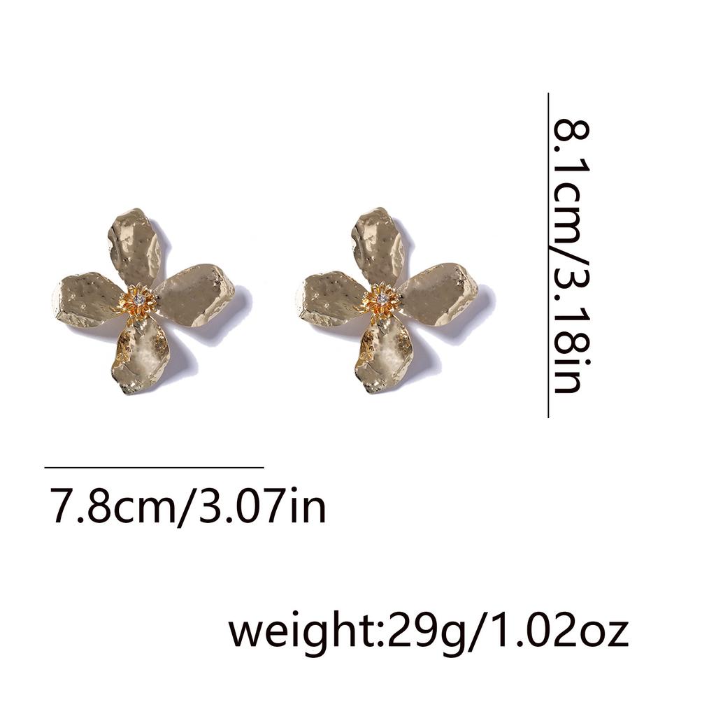 Преувеличенные трехмерные серьги-цветы для женщин, в стиле легкой роскоши и высокого класса, модные и индивидуальные серьги для женщин