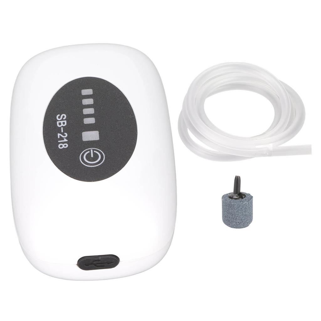 Воздушный насос для аквариума Портативный пылезащитный USB-порт Тихий аквариумный перезаряжаемый воздушный насос с двойным режимом