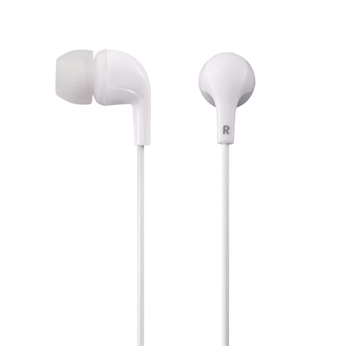 Elecom Stereo Headphones Canal CN300 Plays Balanced Sound Quality and Crisp Bass White EHP-CN300AWH