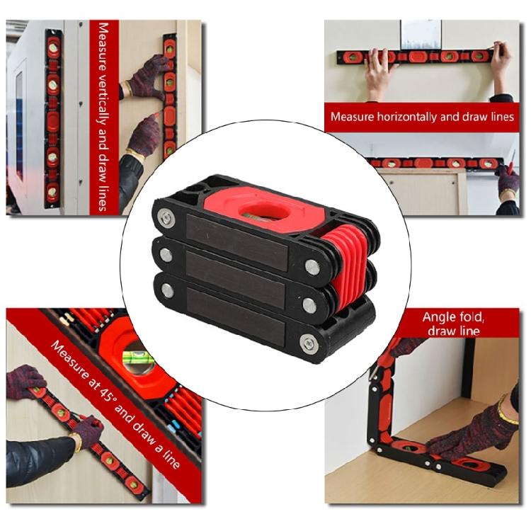 Складной уровень Измеритель уровня Магнитный уровень Угломер Измерительный инструмент для плотника