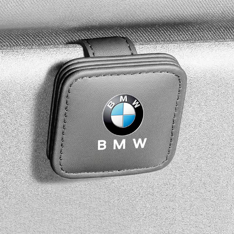 BBLB5 Visor Sunglasses Holder Clip Eyeglass Holder For BMW M Power X1 e84 X3 f25 X5 e53 x6 e71 ix3 i3 320i 330d M4 1 3 5 Series