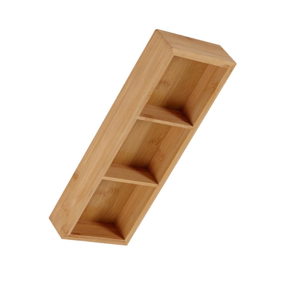 Bamboos Serving Tray Independent Separate Snack Tray Easy To Wipe Display Plate Afternoon Tea
