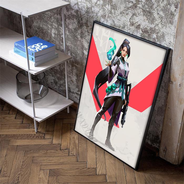 Классические видеоигры Valorant, персонажи аниме, фотографии для гостиной, домашний декор, холст, картина, печать, постеры, подарок