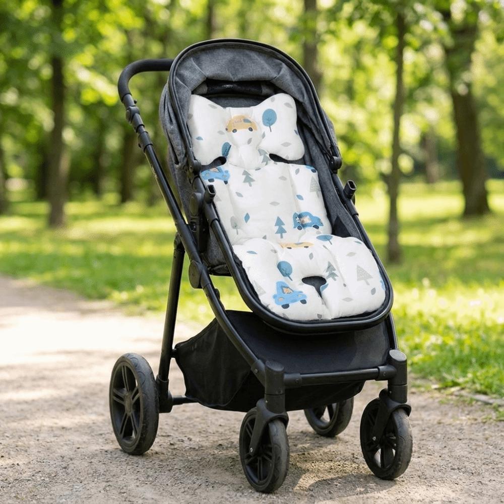 Cartoon Pattern Stroller Seat Cushion Cotton Stroller Accessories High Chair Liner Pad Going Out