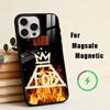 Чехол для телефона Boy-Fall Out Boy для iPhone 17, 16, 15, 14, 13, 12, 11 Plus, Pro, Магнитный для Magsafe, Беспроводная зарядка