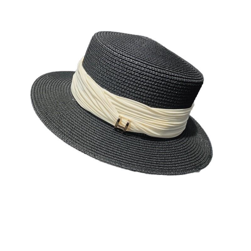 New Hat Summer Beach Sun Hat Women's Beach Sunscreen Hat Holiday Small Fresh Straw Hat Versatile Shade Top Hat