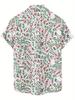 Chinese Mahjong Vintage Pattern 3D Printed Men's Casual Shirt, Fashionable Hip-Hop Rock Street Style Hawaiian Shirt