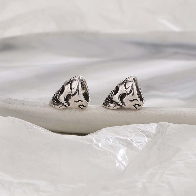 Серьги-клипсы в виде скелета в стиле панк для женщин, винтажные полые серьги-маски, забавные аксессуары для ушей для пары, модные украшения для вечеринки на Хэллоуин