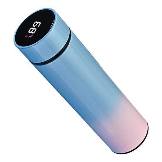 Умная термокружка с дисплеем температуры 500 мл из нержавеющей стали с вакуумной изоляцией чайный пакетик фильтр портативная дорожная чашка