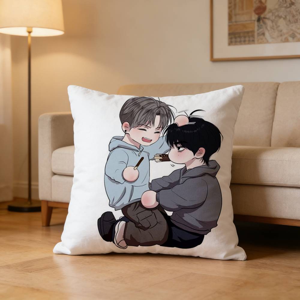 Unsleep Bl Anime Comic Pillow Case for Sofa Living Room Home office Decor Protective Cover