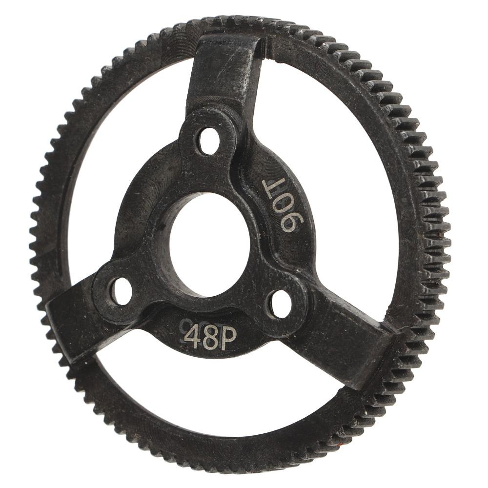 48P 90T Steel Pinion Gear Set Balck RC Car Gear Set for Traxxas 2WD 1/10 RC Car 2WD RC Vehicle