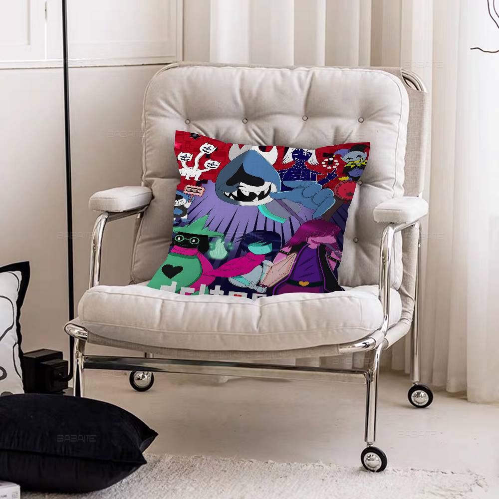 D-Deltarune Видеоигра Чехол для подушки Наволочка Декор Наволочка Печатный чехол для подушки для дивана