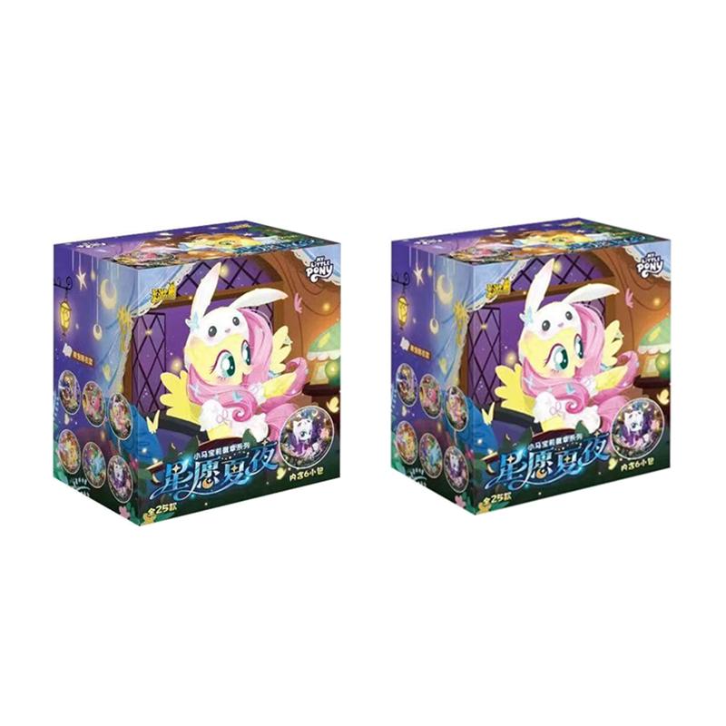 Original KAYOU My Little Pony Twilight Sparkling Series Badge Blind Box Anime Character Doll Decoration Collect Toys