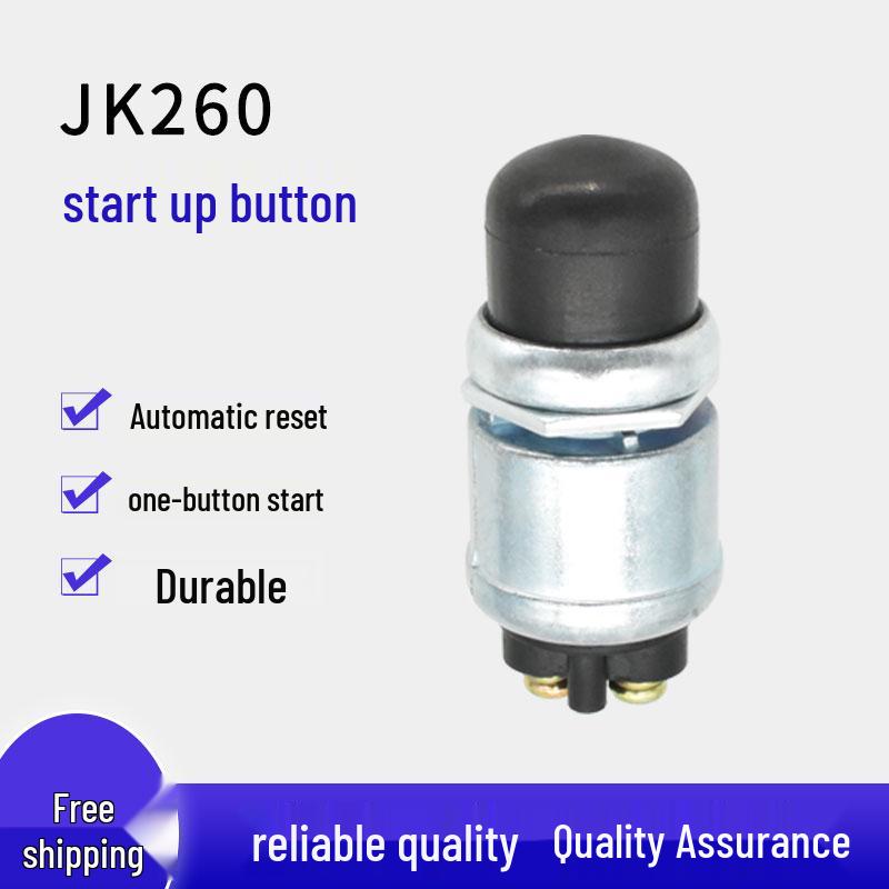 Waterproof One-Key Start & Horn Switch for 12V/24V Truck/Car JK2601 Modification