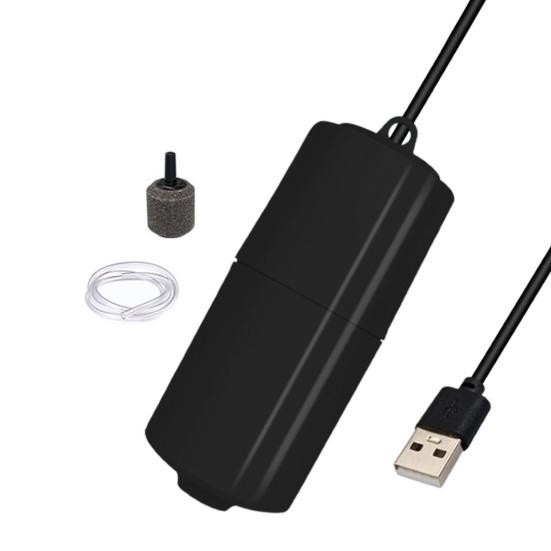 1 комплект, аквариумный воздушный насос, зарядка через USB, эффективная оксигенация, тихая работа, энергосберегающий кислородный насос, поставка для аквариума