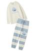 Gelato Pique Dragon Quest Baby Moko Pullover Striped Long Pants BLU Men's & Set, PMNT255905,