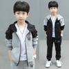 Boys' Spring & Autumn Casual Suits - Korean Style 2-Piece Plus Velvet Winter Sportswear