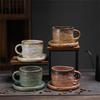 Shangqi Ceramic Hand-Pinch Espresso Cup & Saucer Set