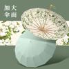 New Three-fold Hand-opened Small Fresh 16-bone Color Glue Digital Printing Weather and Rain Parasol Antique Sun Protection Parasol