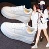 Белые туфли на платформе. Женские новые универсальные весенне-летние летние кроссовки на платформе для отдыха. Весенне-осенние однослойные туфли Ins Fashion.
