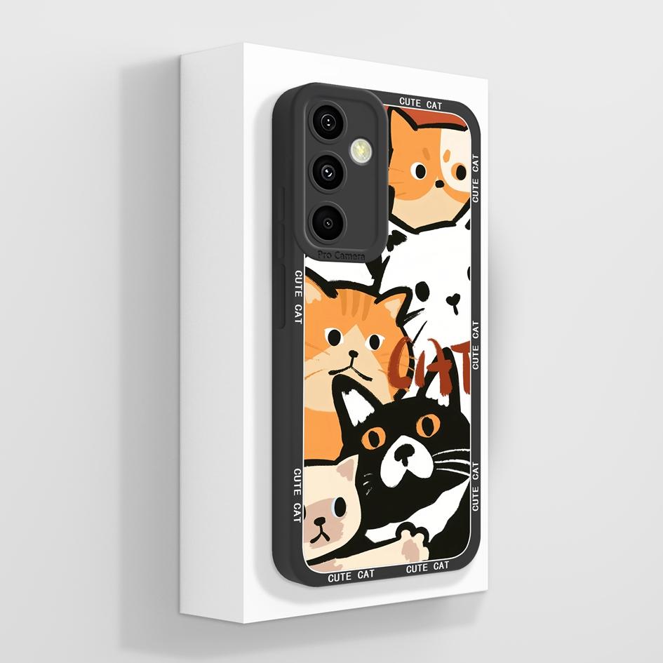 Мягкие чехлы для Samsung A55 C55 M55 A35 M35 F14 F15 Shell Pretty Sunflowers Golden Lotus Тонкий силиконовый легкий защитный корпус для Samsung Capas