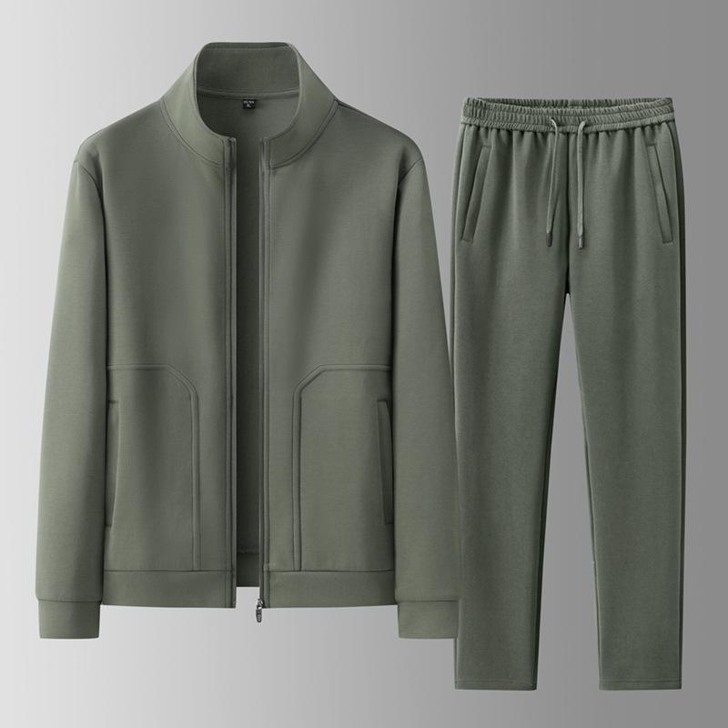 Men Spring Autumn Casual Set Breathable Male Outdoor Casual Sportwear Sweatshirt Sweatpants Male Tracksuit Jacket+pants Suit