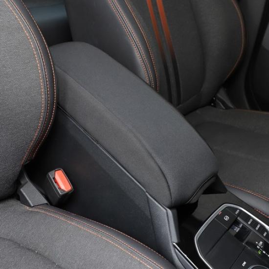 Black Cloth Center Console Armrest Box Panel Cover For BMW 2 Series -23