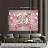 2D 10th Birthday Crown Backdrop Banner for Princess Themed Party Supplies