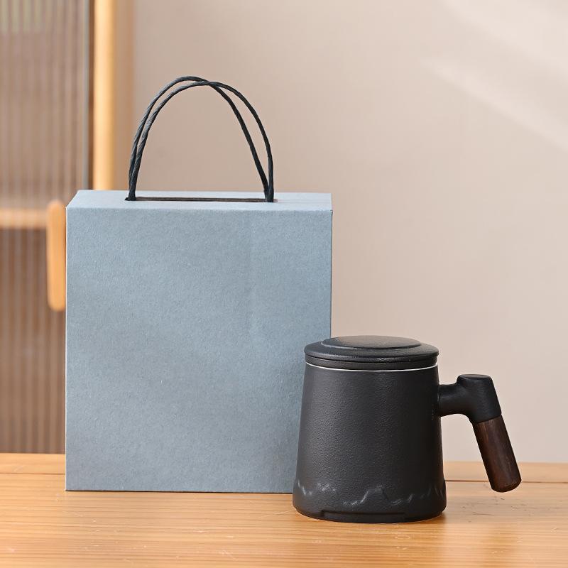 Чашка для разделения чая Керамическая офисная чашка Простая чашка Чайная чашка Бизнес-подарок Чашка для воды