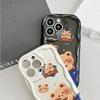Милый мультяшный узор, кремовая текстура, мягкий силиконовый чехол с волнистыми краями, чехол для телефона для Huawei Honor Infinix Tecno iPhone