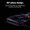 Запасной кабель для быстрой зарядки 65 Вт USB-C, шнур данных USB A на Type C со складной подставкой для телефона для телефонов Samsung Android