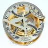 Solid Sun Dial with Sun Dial, 4.5" Perfectly Calibrated Large Quartz Watch