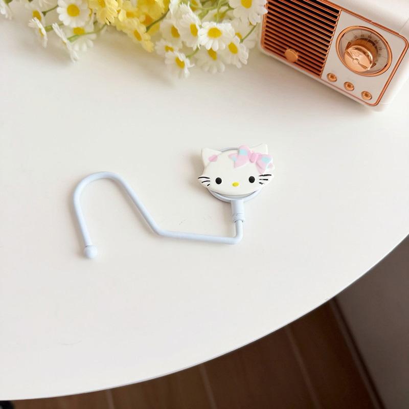 Крючок Hello Kitty Крючки Kuromi My Melody Настольные крючки для подвешивания сумки кепки чашки кабеля для передачи данных Настольный органайзер