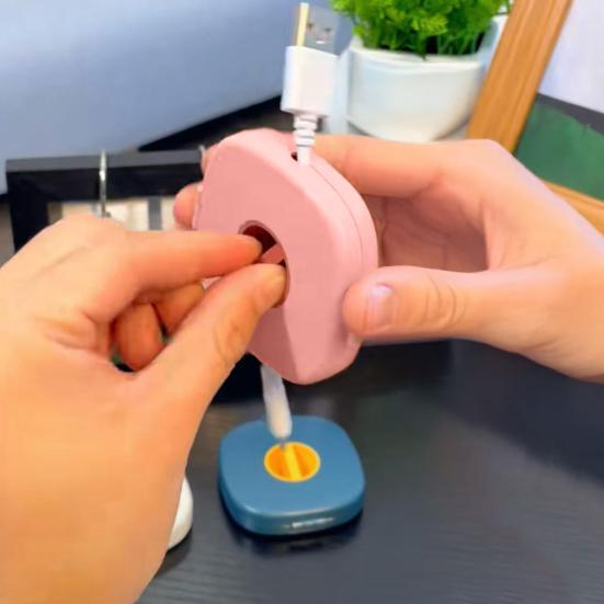 Кабель-органайзер 2 в 1 с подставкой для телефона, выдвижной органайзер для кабелей, гибкий органайзер для зарядных шнуров для дома, офиса, класса