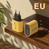 65 Вт GaN Зарядное устройство PD Быстрая зарядка Type-C USB Зарядное устройство Адаптер для телефона Для iPhone 15 14 Samsung Xiaomi Huawei 3-портовое Настенное Быстрое зарядное устройство