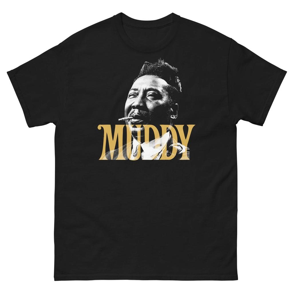 Muddy Waters Graphic T Shirt Unisex Classic Black Cotton Shirt S5xl Cl285