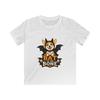 Corgi Halloween Cartoon Cute Funny Spooky Holiday Pet Kids Softstyle Tee