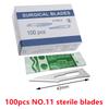 20-100pcs Sterile Carbon Steel Surgical Blades Scalpel Knife for DIY Cutting Phone Repair Carving Animal Grooming Maintenance