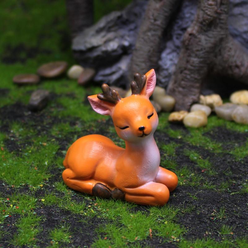 Deer Resin Cute Miniatures For Event Animal Decoration And Gifts Friendship