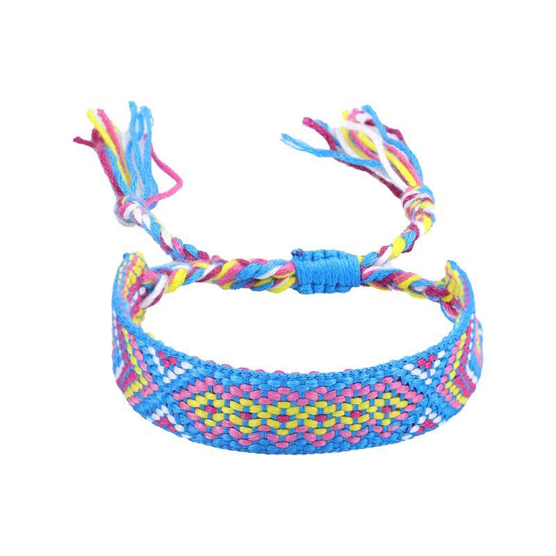 Бохо красочный плетеный веревочный браслет-шнурок для йоги, ручная работа, шикарные браслеты дружбы для мужчин, женщин и детей на удачу